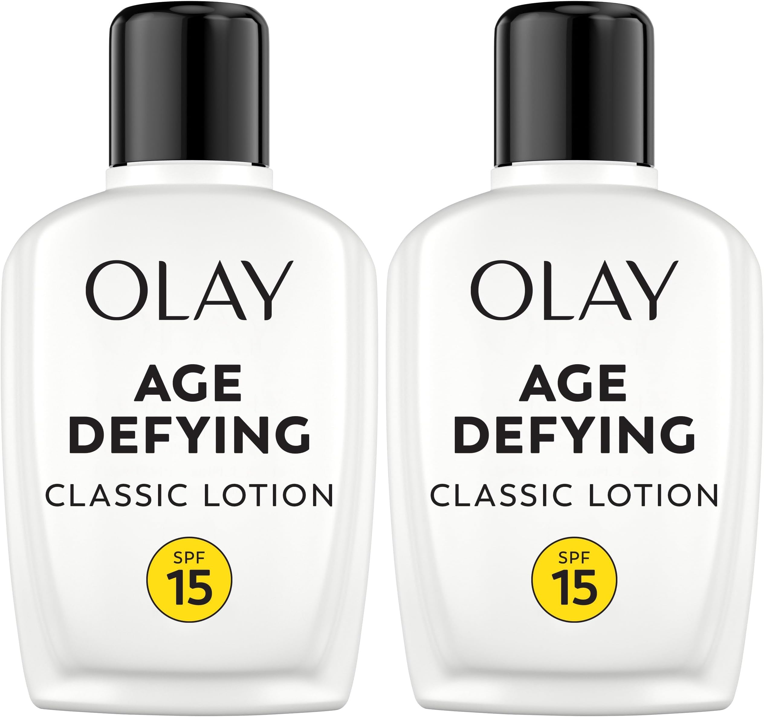 Olay Face Moisturizer, Age Defying Classic Daily Renewal Lotion, With Sunscreen, Classic,4 oz (Pack of 2) 4 Fl Oz (Pack of 2)