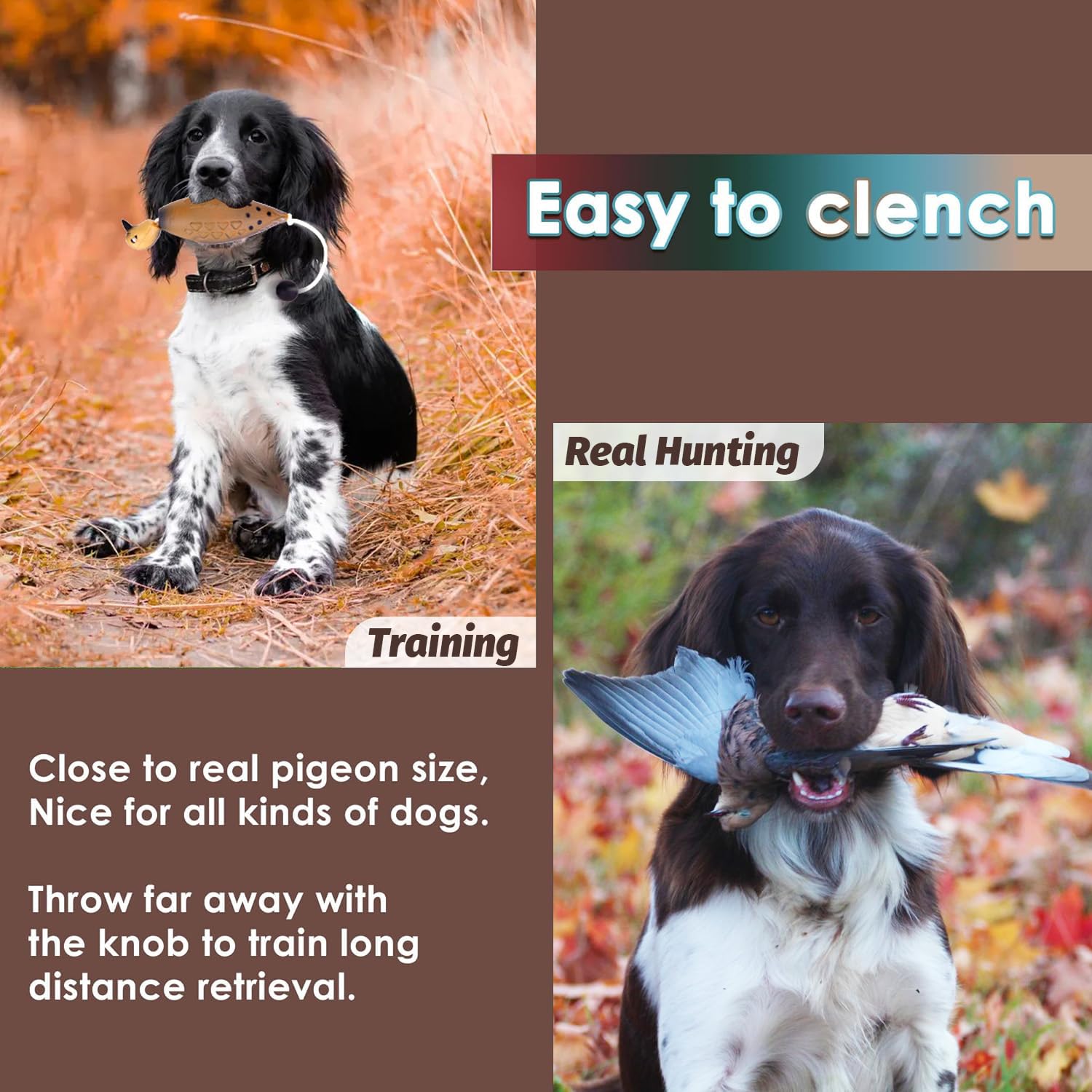 Fingig 2 Pcs Duck Dummy Bumper Toys For Hunting Retriever Dog Training