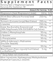 Vista 2 de VitaMonk Dopify - Suplemento de dopify Dopamina Booster con monofosfato de uridina, mucuna pruriens, L-teanina, tirosina y más, sin rellenos