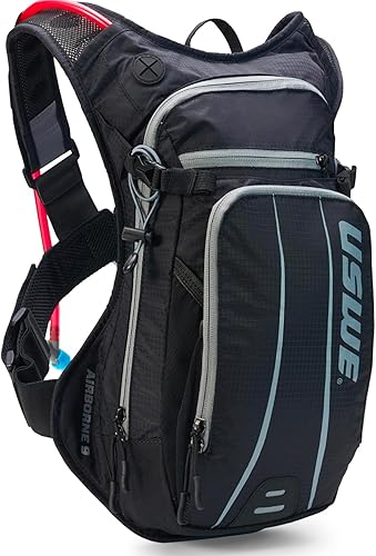 USWE Airborne - Mochila de hidratación con vejiga de hidratación, mochila sin rebote para MTB, ciclismo, ciclismo de montaña