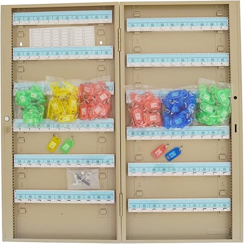 Miniatura 4 de INTBUYING 100 Posición Gabinete de llave Cerradura de llave Caja de bloqueo portátil Montaje en pared Gabinete de llaves para centro comercial y