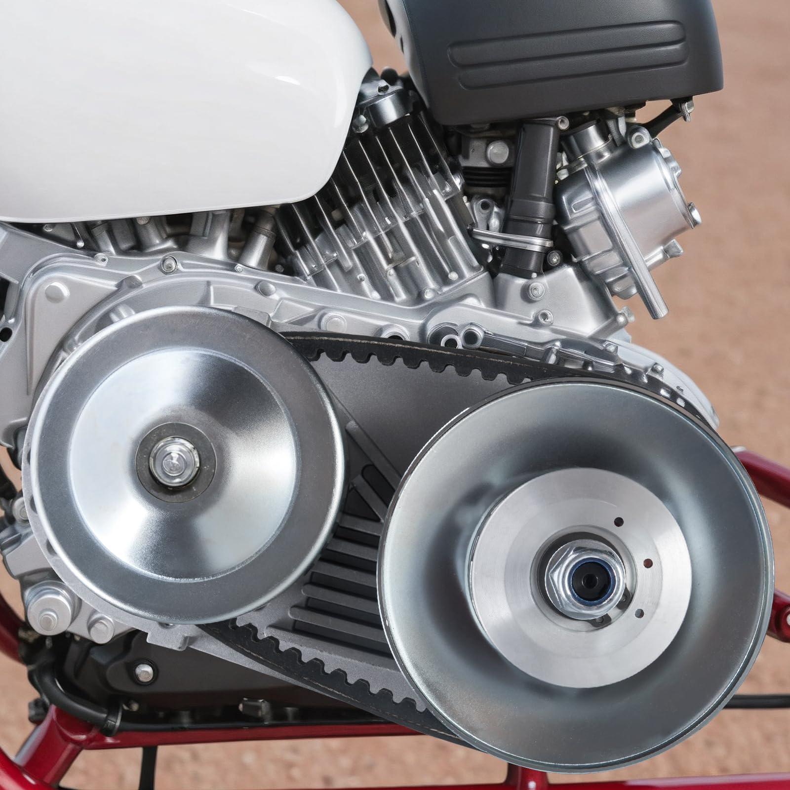VEVOR Embrayage d'Entraînement Compatible avec Moteur 2-8 HP, Kit d’Embrayage pour Karting Haute Résistance 2000 tr/min, avec Roues de Conception Asymétrique et Courroie en Caoutchouc Robuste