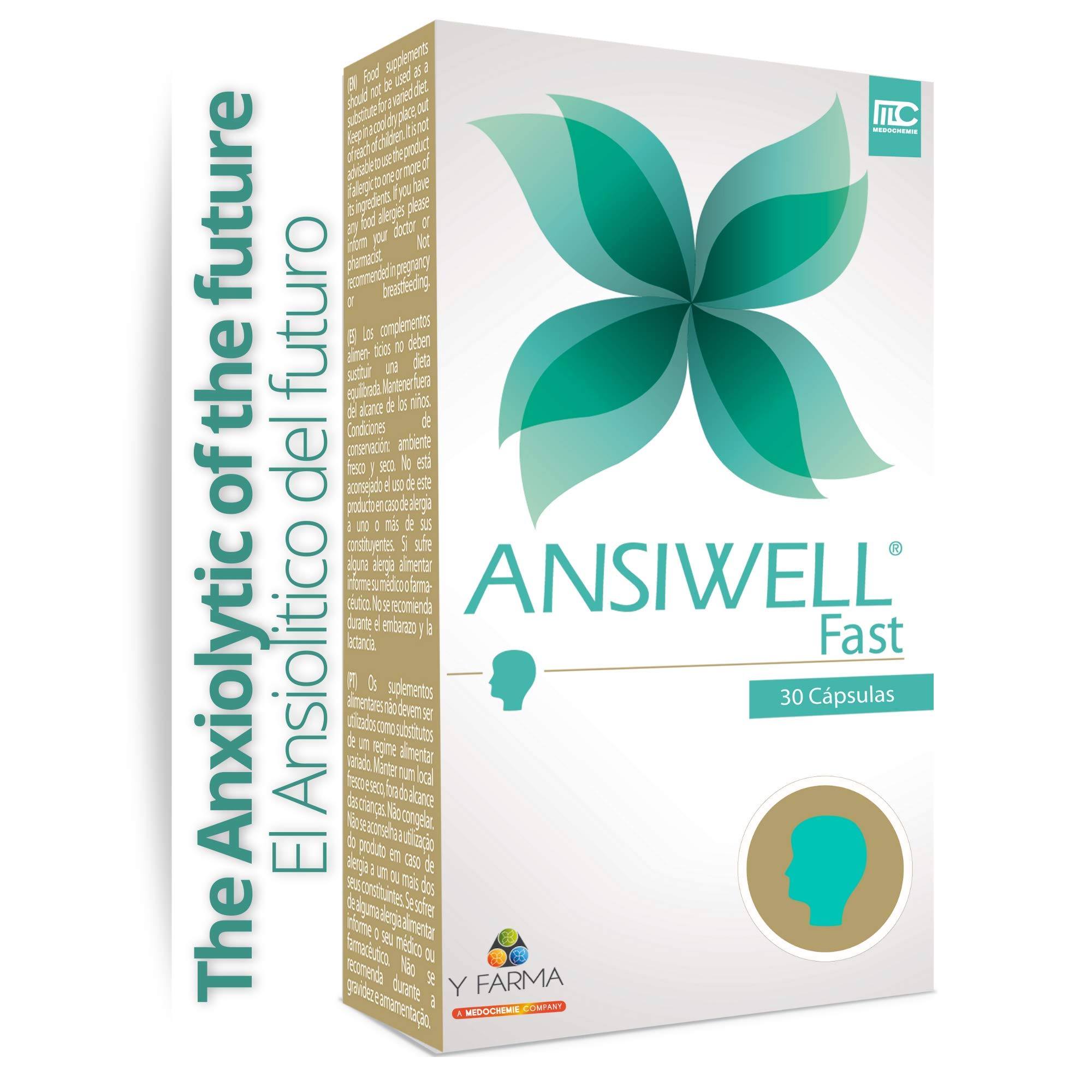 Buy ANSIWELL Fast Food Supplement for Emotional and Mental WellBeing High dose L Theanine