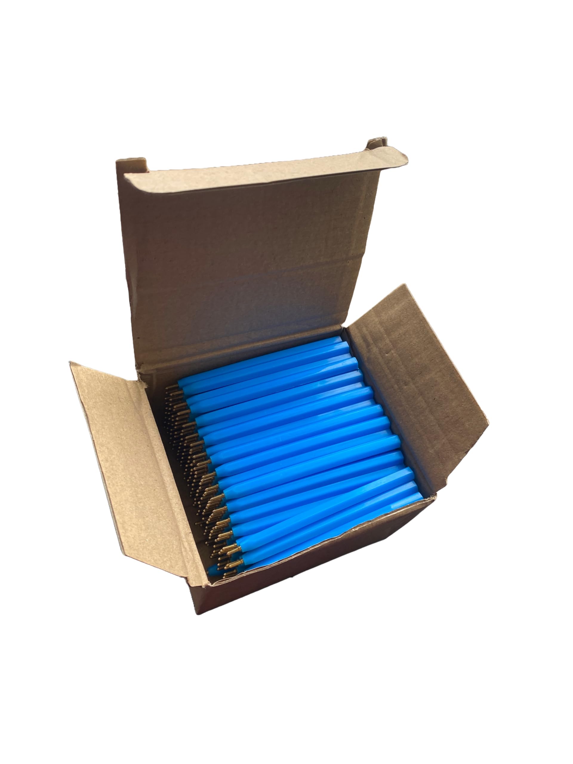 Box of 144 Half Size Ballpoint Pens - Black Ink, Short Mini Disposable Pens Bulk Pack for Golf, Bookies, Bingo, Schools and Office.