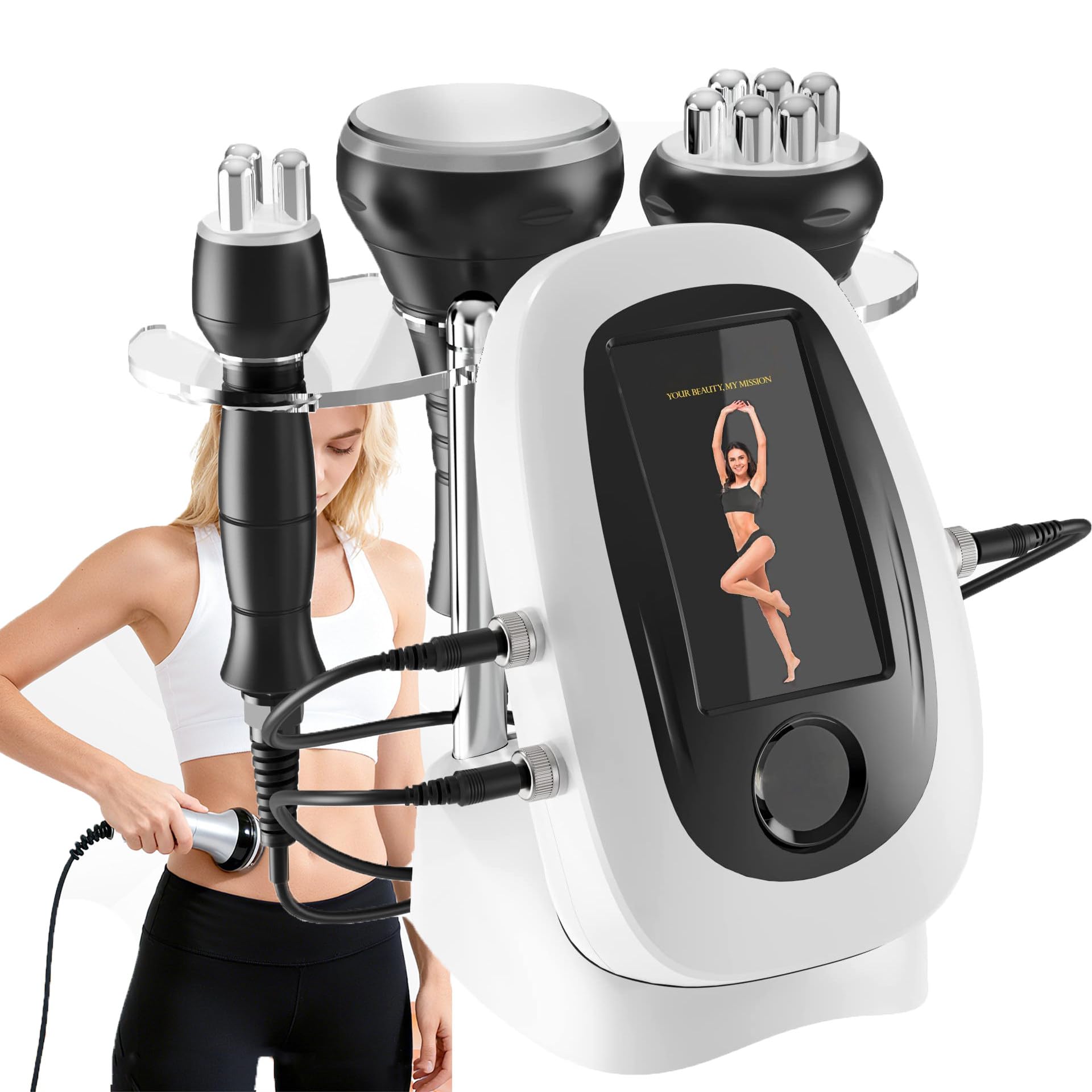 Urządzenie 3 W 1 Rf Multi-polar Do Modelowania Sylwetki | Urządzenie Do Odchudzania/Reduktor Tkanki Tłuszczowej/Wyposażenie Salonu Kosmetycznego, Do Ramion, Talii, Nóg