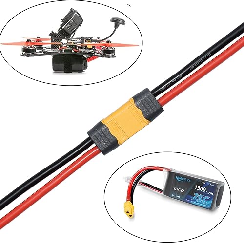 Miniatura 4 de QIAN ZI QIU 10 pares XT60H (XT60 Uograde) macho hembra bala conectores para RC Lipo batería RC Drone Accesorios de avión XT60 Conectores Enchufes