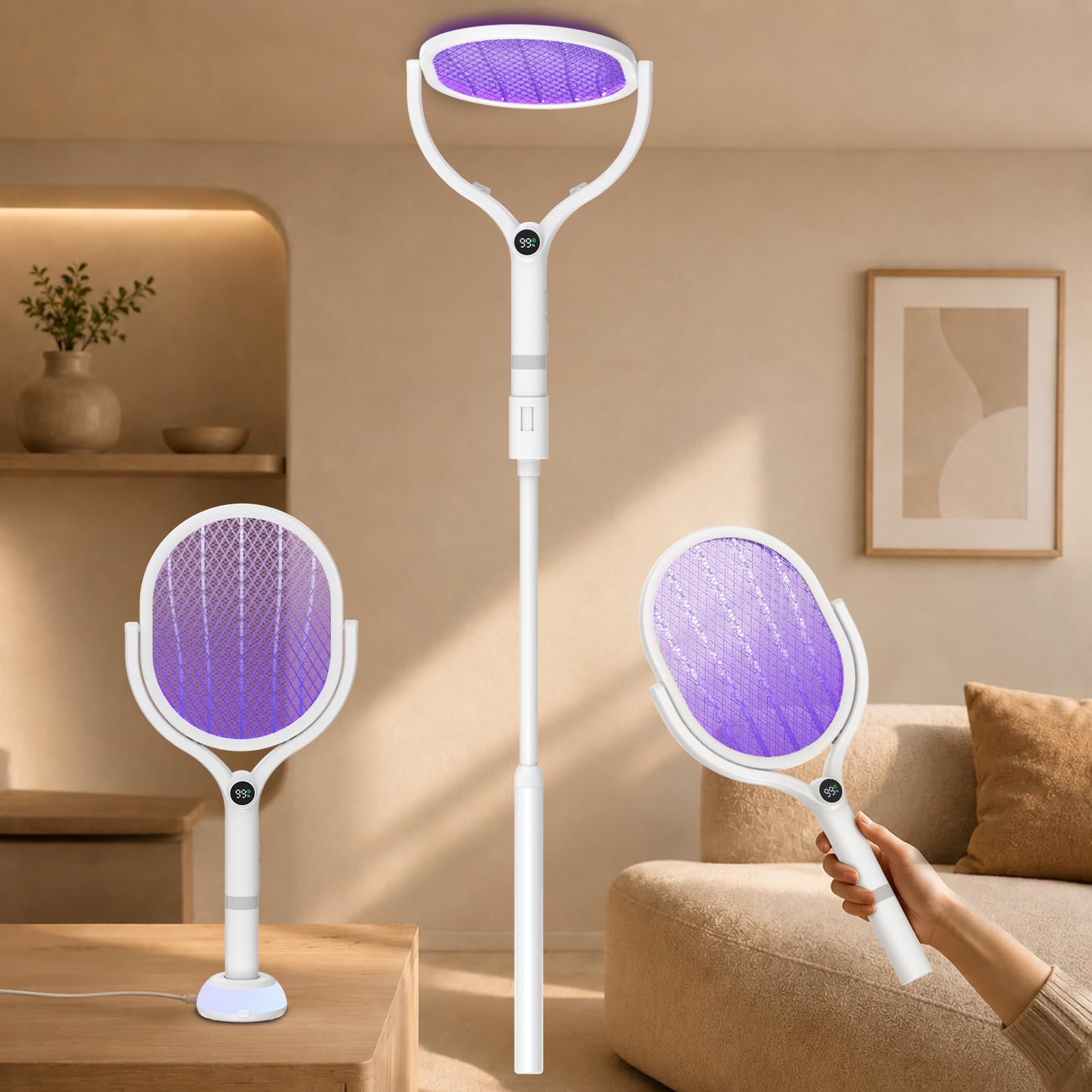 Photo 1 of Sylrceo Electric Fly Swatter Racket 5000V Bug Zapper