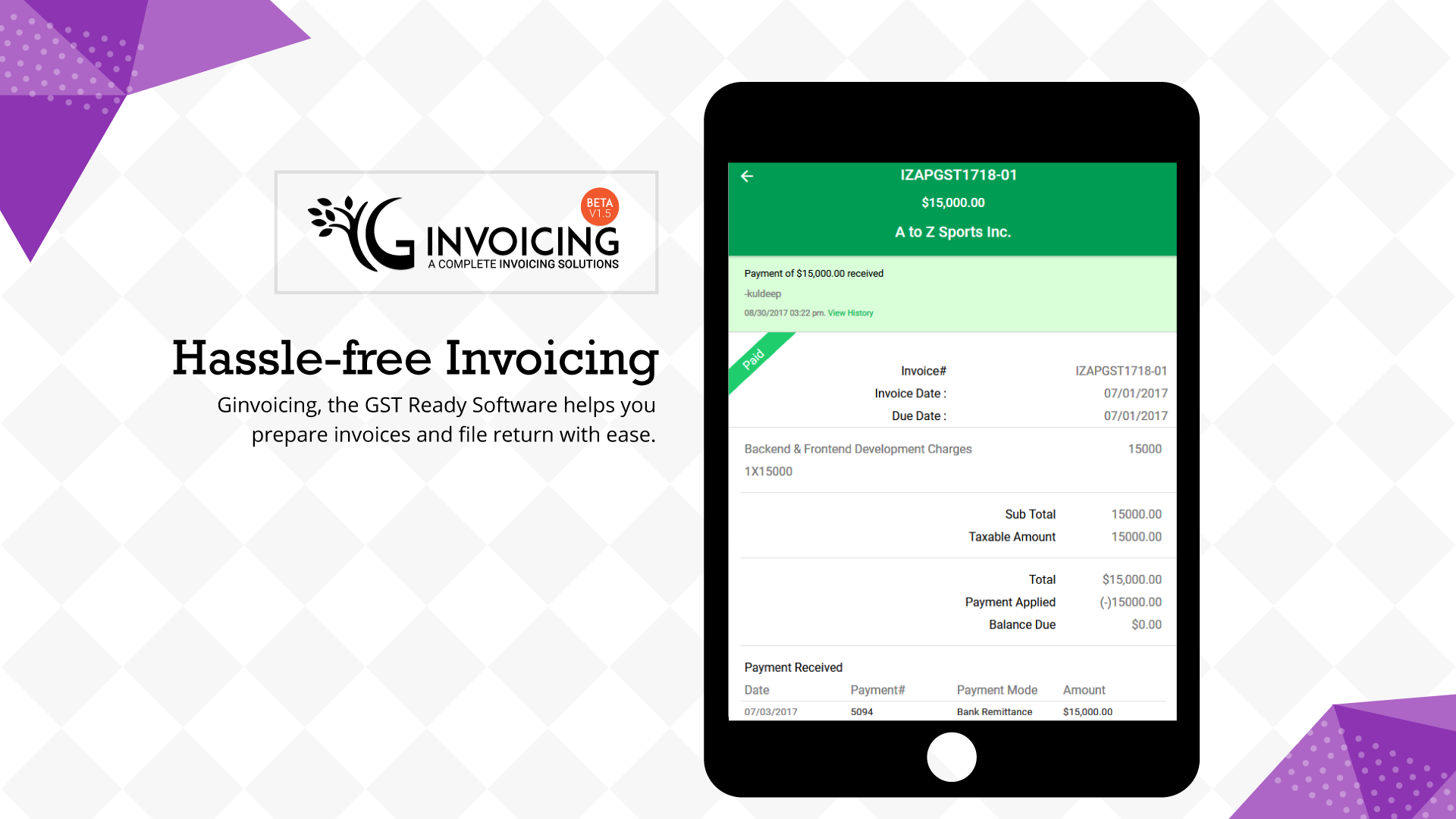 Finance & Invoicing