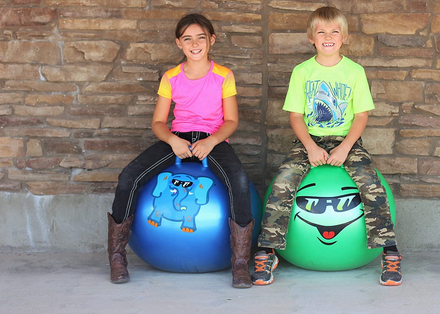 Citaaz Inflatable Jump Ball, Kids Hopper Ball Bouncy Ball, Balance Ball For Adults Kids Age 3+, Indoor Outdoor Hippity Hop Ball Toys Gifts Included Foot Air Pump, Assorted (B09N3NTC61) Amazon Price History, Amazon Price Tracker