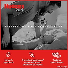 Huggies Special Delivery Hypoallergenic Diapers, Size Newborn, 32 Ct