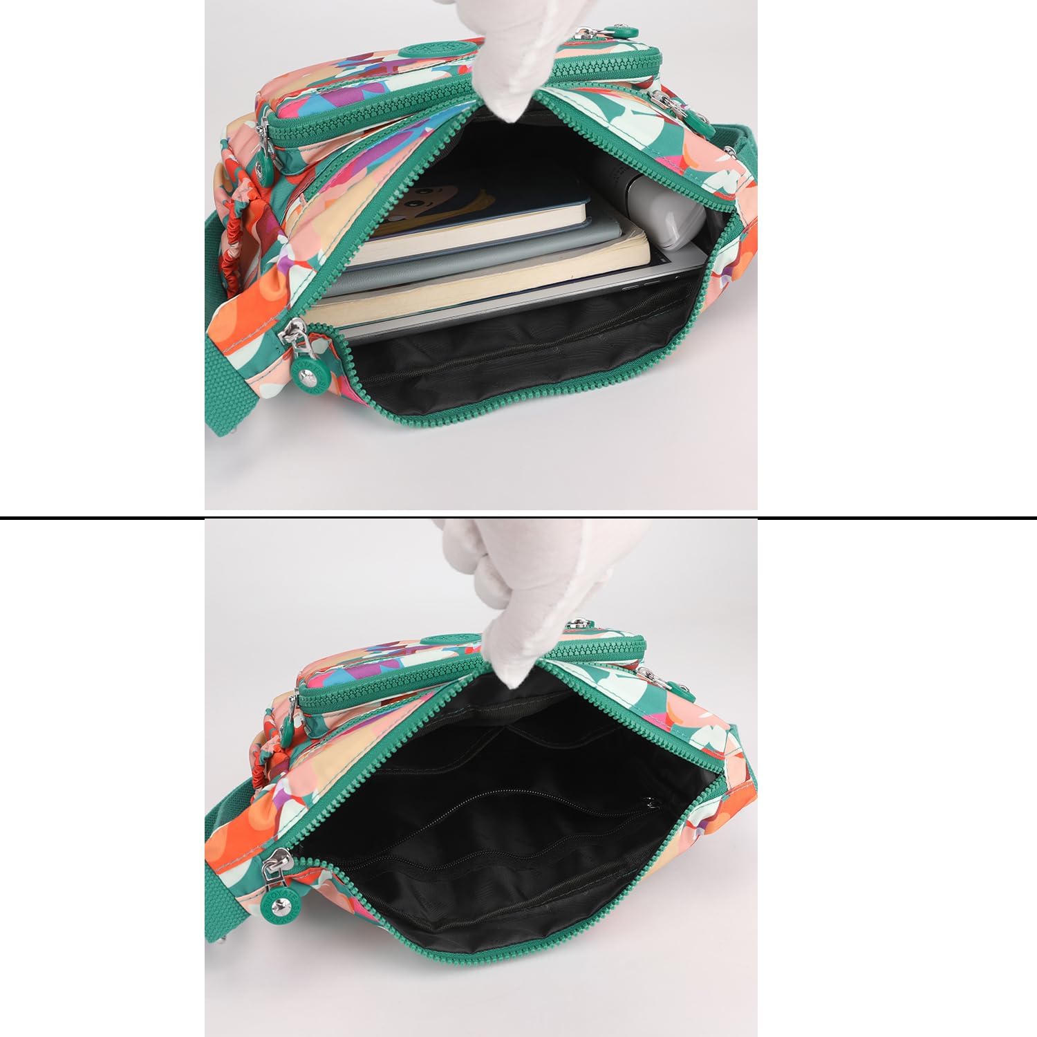 Women Shoulder Handbag Roomy Multiple Pockets Bag Ladies Crossbody Purse Tote Top Handle Satchel - Image 5