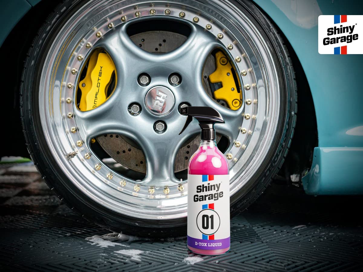 Shiny Garage Flugrostentferner Auto “D-Tox Liquid” 5 Liter - Für leichte Verschmutzungen - Rostentferner Auto - Rost Entfernen - Felgenpflege - Flugrost Entferner Für Auto