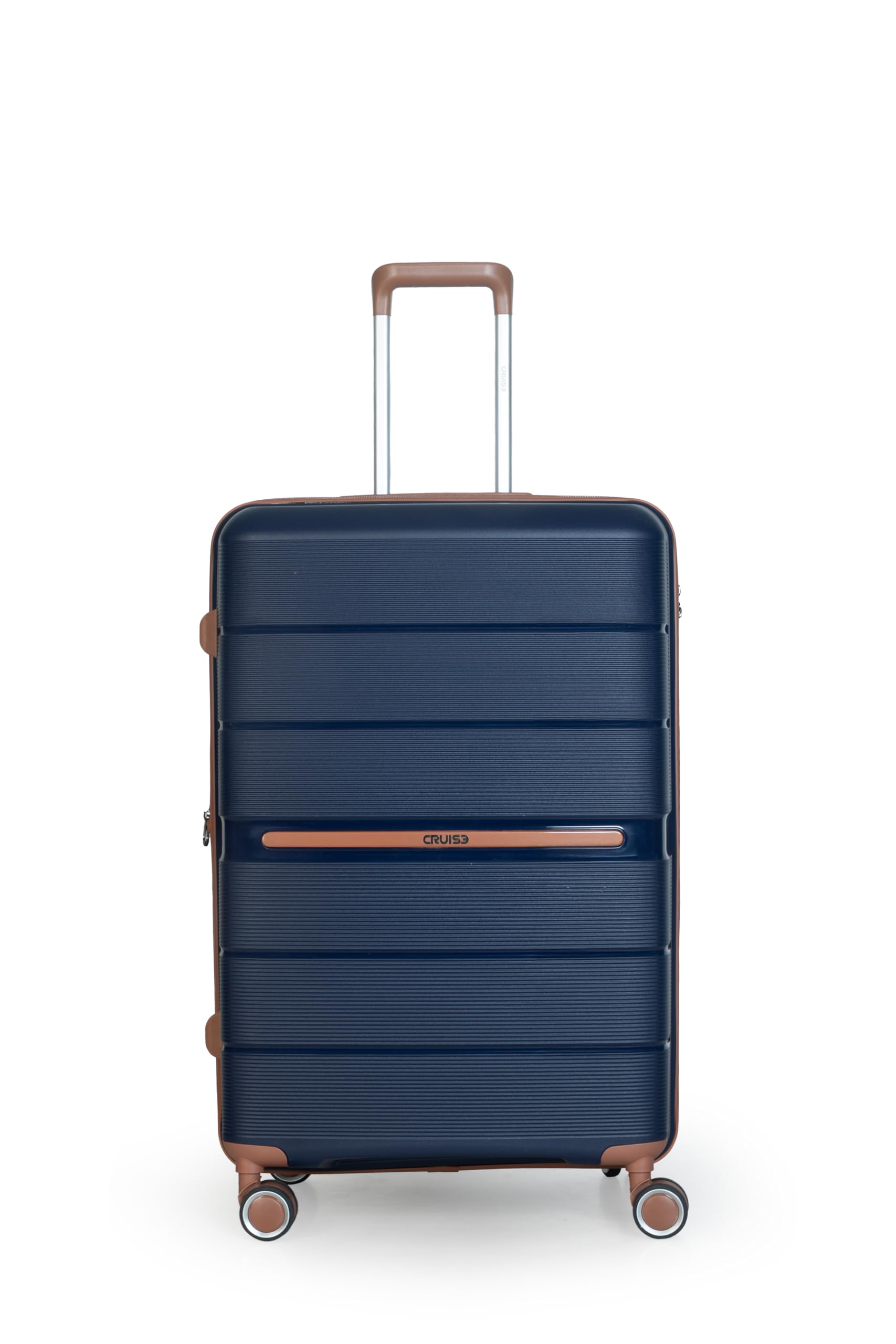 Ocean Oak 24 Inch Travel Trolley Bags | Hard Shell Expandable Suitcases with 8 Spinner Wheels | Cabin and Check-in Lightweight Luggage Bag | TSA Lock | Adjustable Handle (Set of 1)