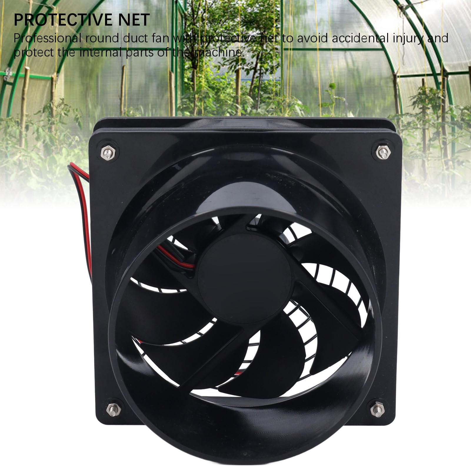 Sxhlseller Ventilateur Solaire 50W 12V 6,5 Pouces Panneau Monocristallin