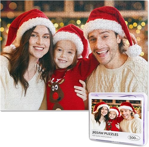 Miniatura 1 de Rompecabezas personalizado de la foto 3005001000 piezas, rompecabezas personalizado para adultos y niños, familia, boda, graduación, regalo