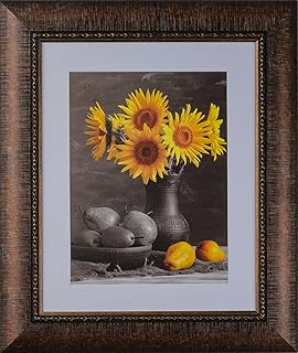 Picture Frames 16x20 Frames 3-1/4" 16x20 Poster Frame,16 x 20 Brown Picture Frame for Wall Mounting, Large Frame Ornate 20x 16 Canvas Oil Painting Frames Gothic Vintage Antique Luxury 1538 .Baroque Wood Alternative-Polystyrene for Photo,Diploma,Puzzle,TV