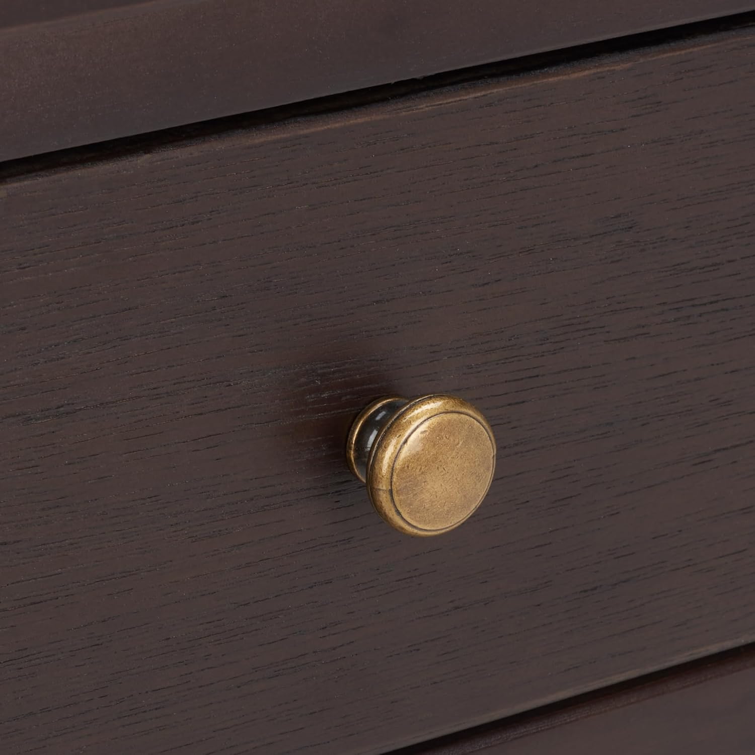 SAFAVIEH Home Collection Maxine Walnut Brown 1-Drawer Accent Table Nightstand Bedside Accent Table (Fully Assembled)