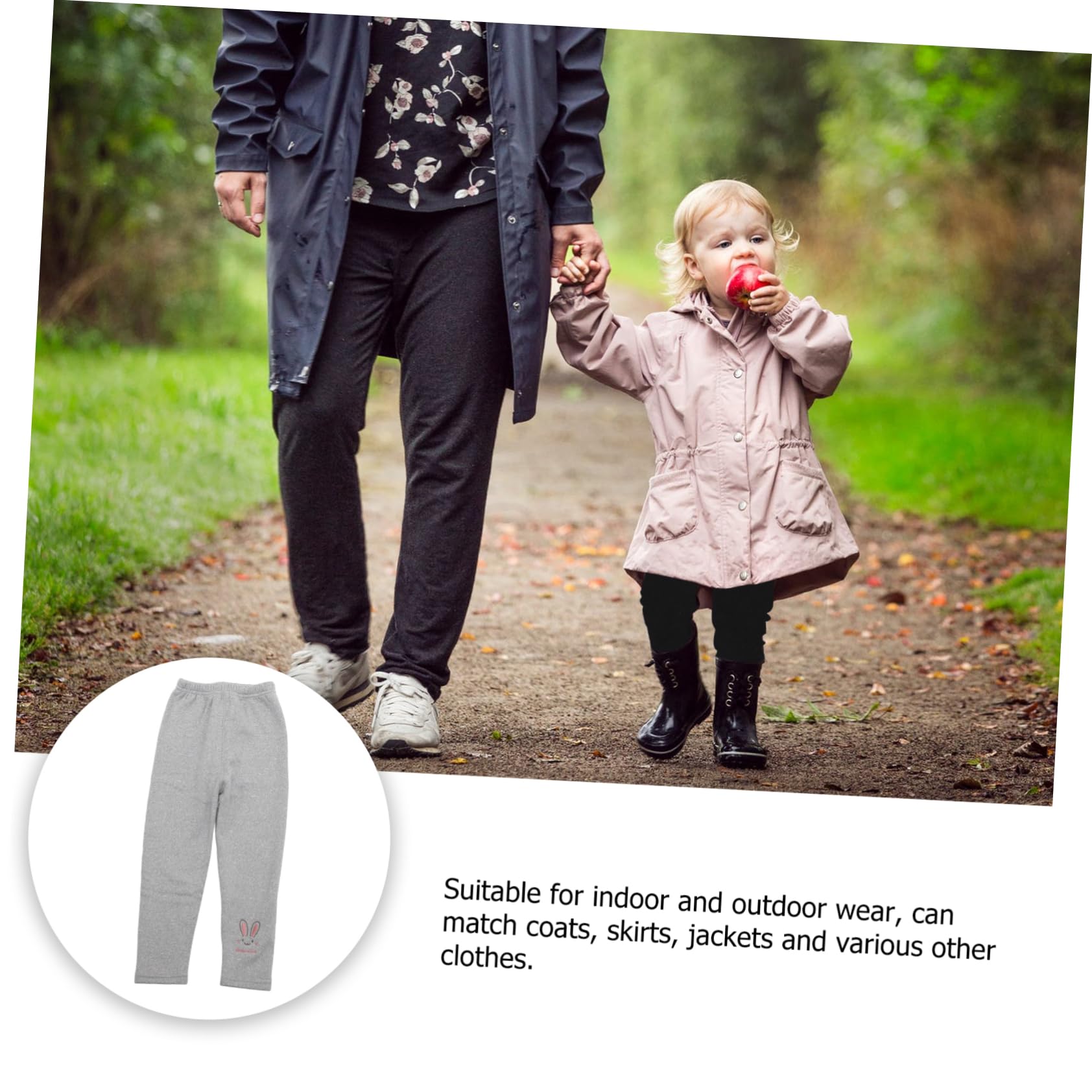 GALPADA 3 Piezas Polainas de bebé Pantalon Termico Pantalón térmico Pantalones de Lana niñas Leggins con Forro Polar para niños Leggins con Forro Polar niños Polainas Calientes Espesar
