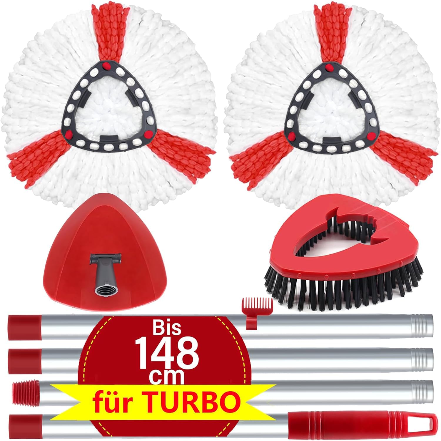 Vileda Turbo 2-in-1 Wischmopp Set für Alle Böden