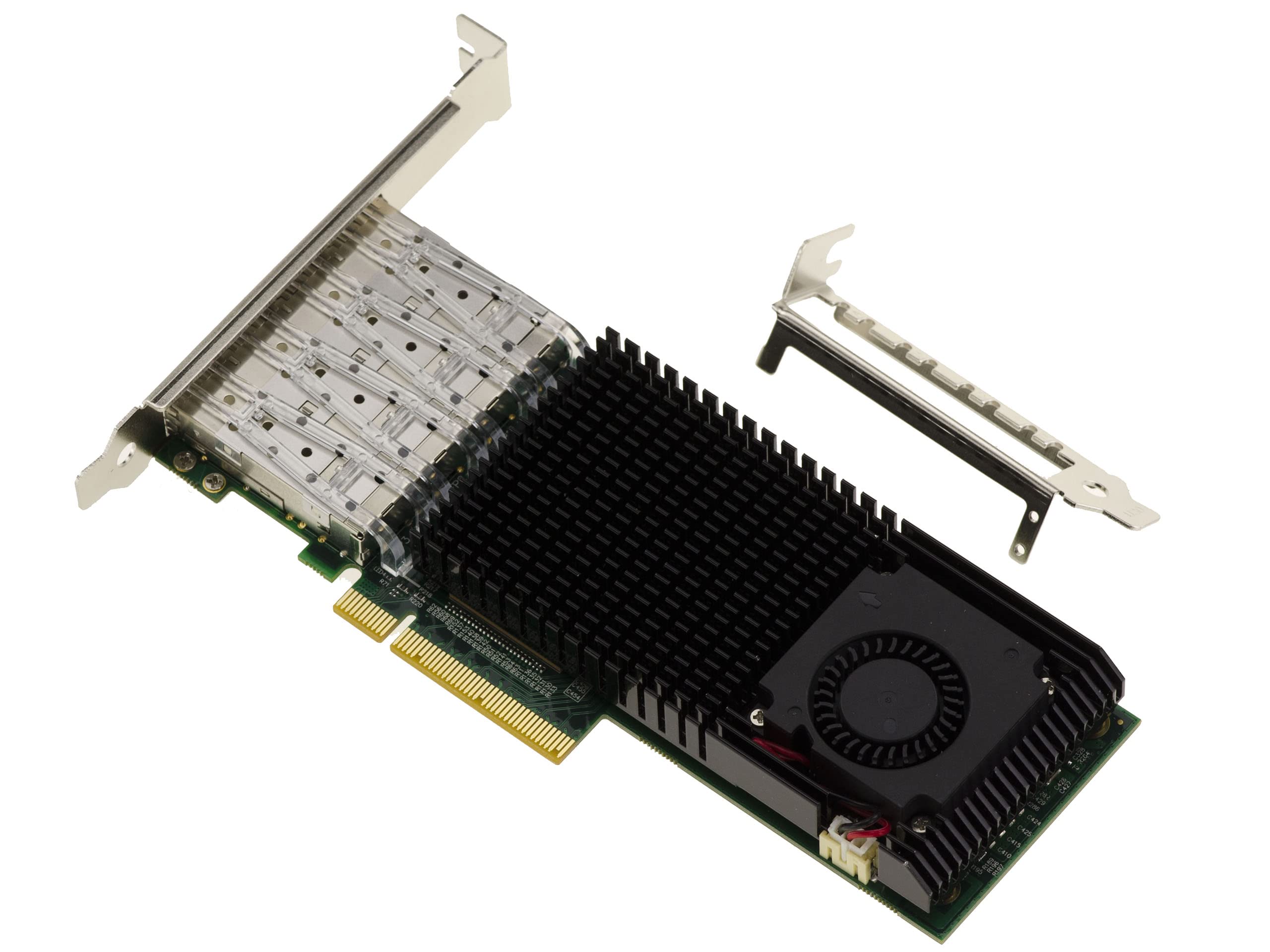 KALEA-INFORMATIQUE 10G SFP+ 4-portowa karta kontrolera PCIe LAN z chipsetem Intel JL82599ES - karta sieciowa Ethernet 10GbE