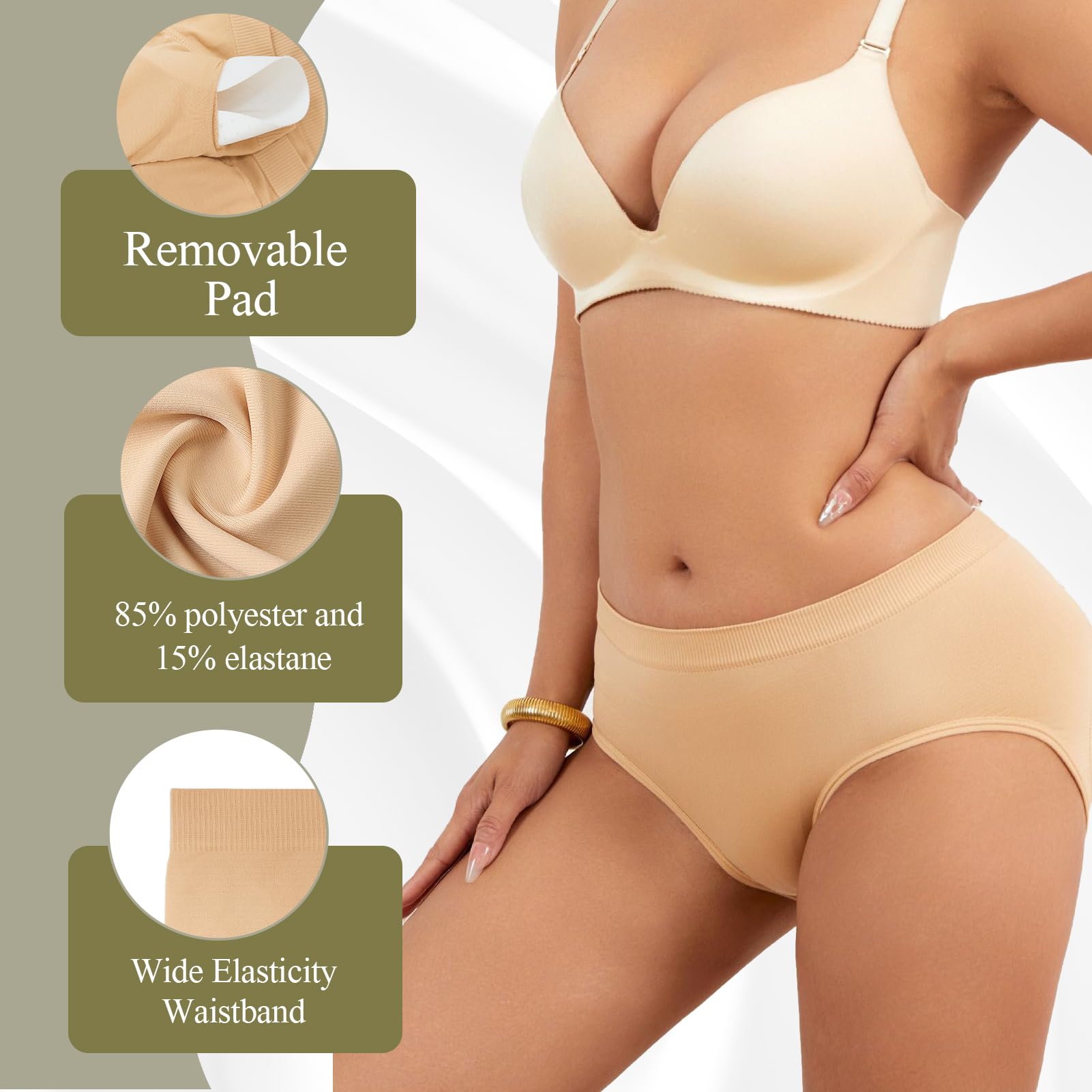 Generisch Damen Po Push Up Unterhose, Damen Butt Lifter Höschen Push Up Slip Po Heber Unterhose Gepolstert Miederhose Fake Ass Hüfte Unterwäsche Hip Enhancer Shapewear