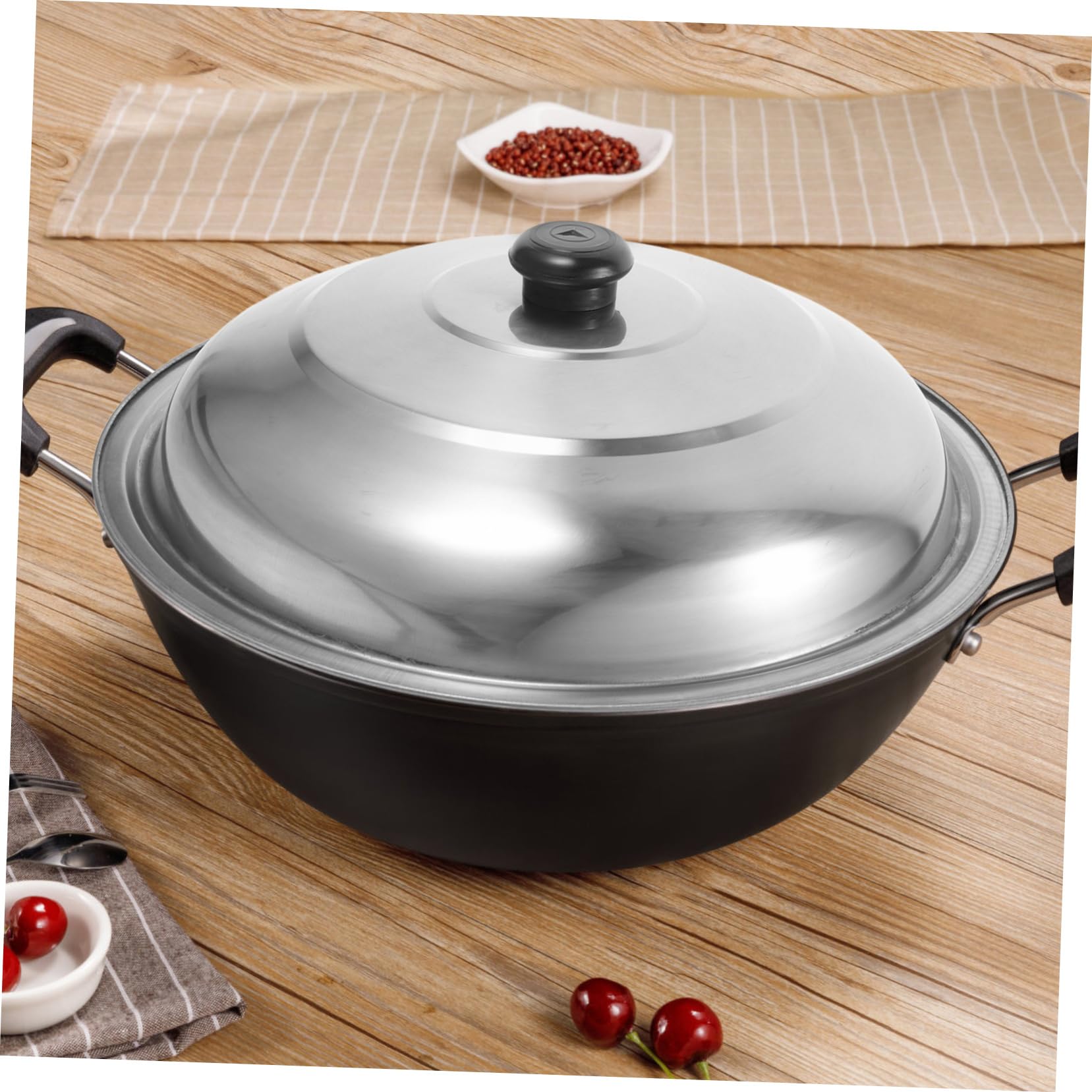 Coperchio Per Pentola In Acciaio Inox Da 34 Cm – Universale, Con Manico, Facile Da Pulire