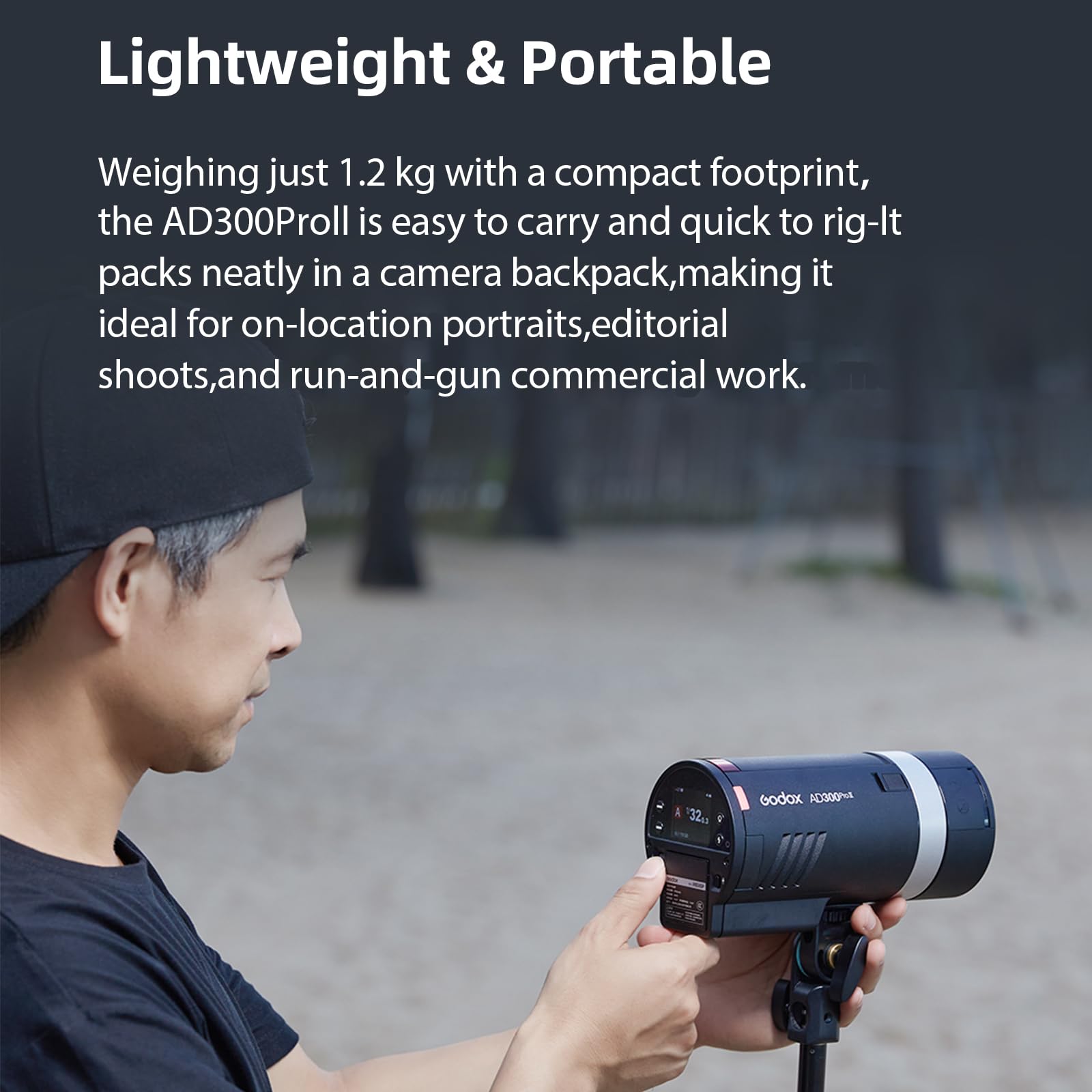 Godox AD300 Pro AD300Pro TTL Flash externo - 300 W 2,4 G com