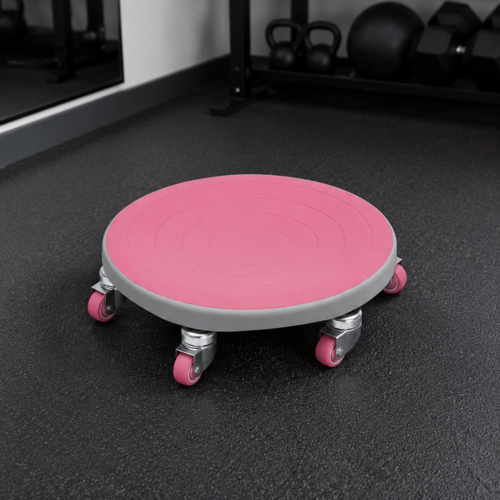 Disco Deslizante de Núcleo Rueda de Ejercicio Entrenador Abdominal Deslizante con Diseño Concéntrico y Base Estable de Apto para Fortalecimiento en Casa Gimnasio Salón