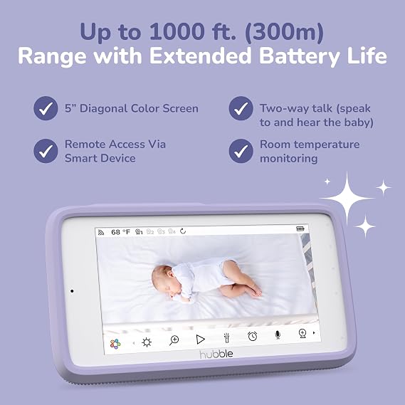 HUBBLE CONNECTED Nursery Pal Skyview Baby Camera Monitor and Home Display