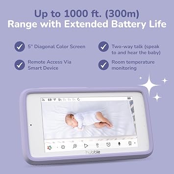 HUBBLE CONNECTED Nursery Pal Skyview Baby Camera Monitor and Home Display
