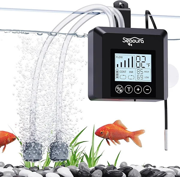 USB Rechargeable Portable Aerator Fish Tank, Battery Powered Silent Air Pump Aquarium Bubbler for Bait Bucket 2.5w, Fishing Oxygen Pumps for Outdoor, Power Outages