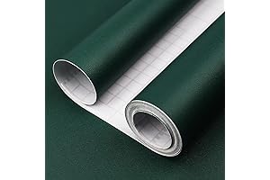 Dark Green Peel-and-Stick Wallpaper For Renters