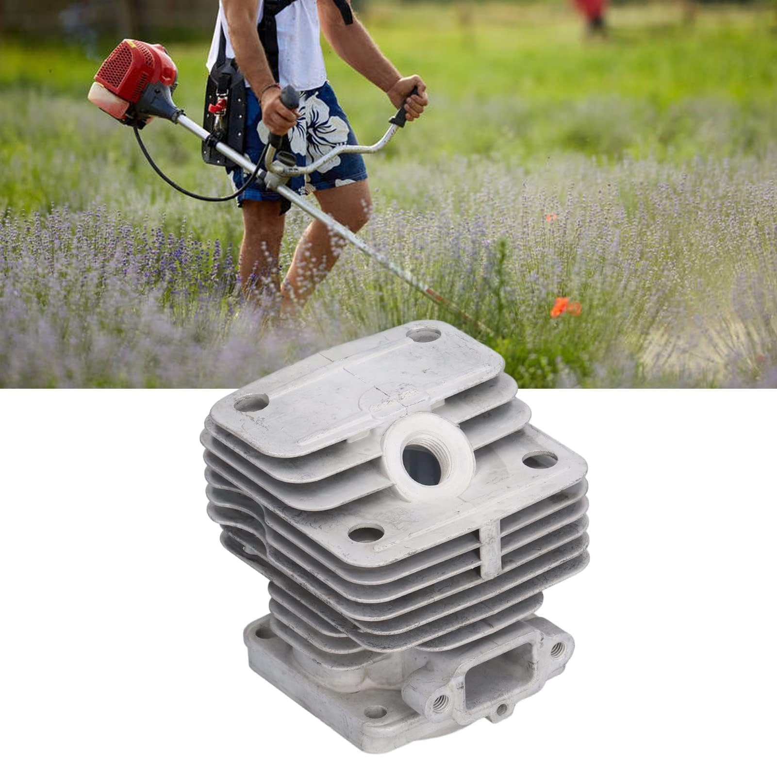 Kit Pistone Cilindro per OLEO 740 440BP EFCO 8400 8405 Stark 40 EMAK DYNAMAC - Accessorio per Attrezzi da Giardino Ad Alta Precisione