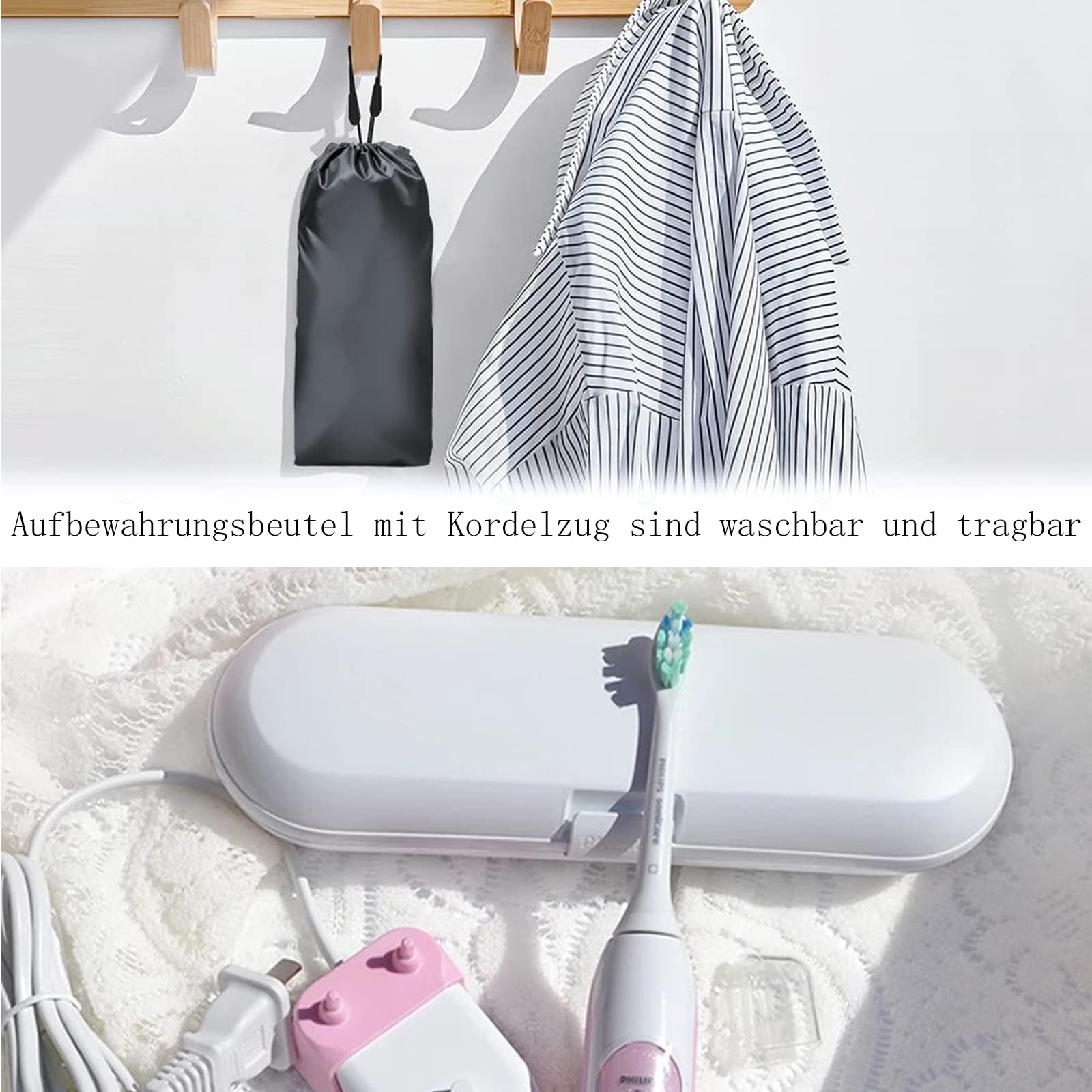 SXCCNW Electric Toothbrush Travel Case, 4 PCS Plastic Travel Electric Toothbrush Case - Image 3