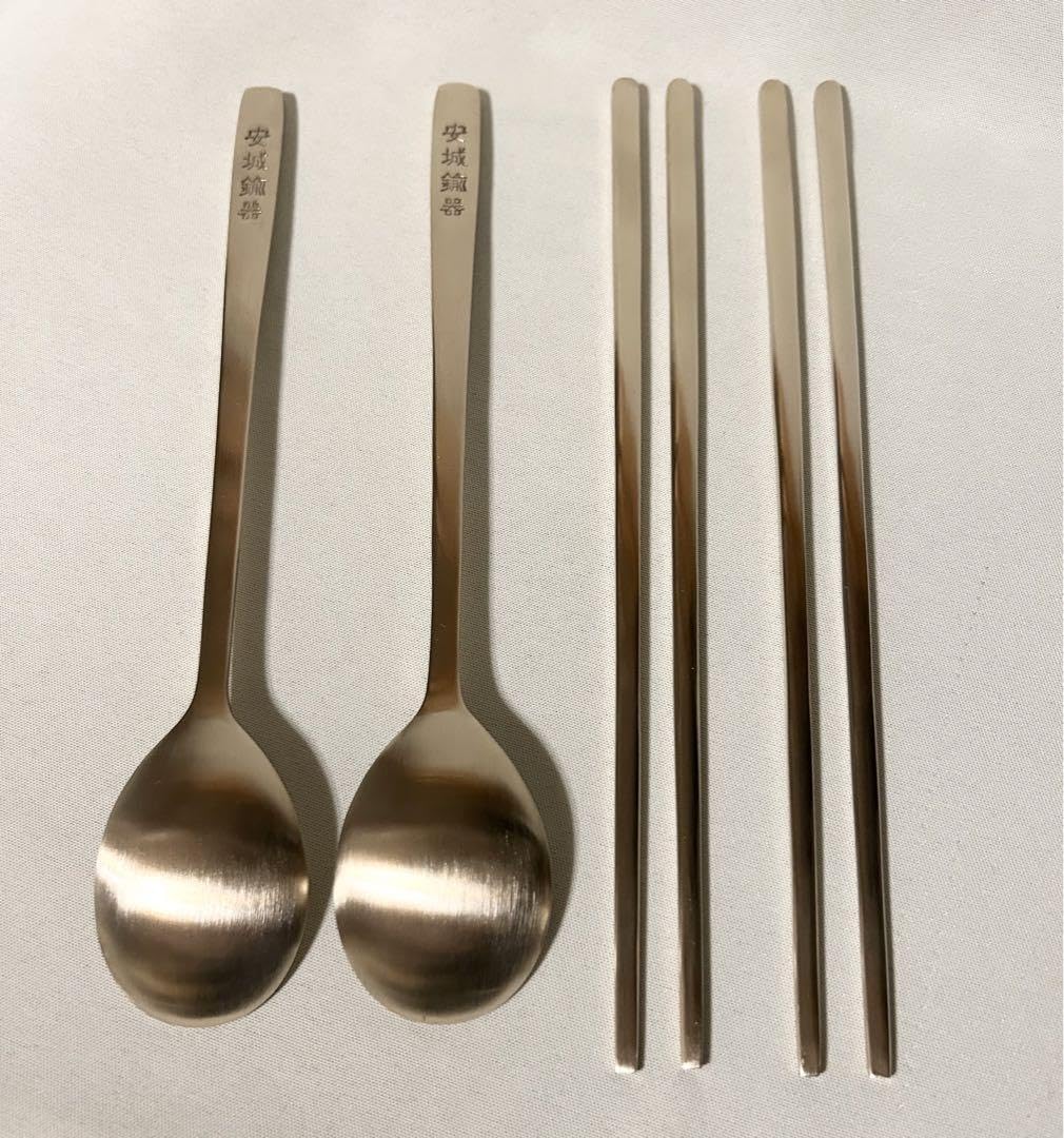 安城鍮器 韓国 スプーン 箸 スッカラ 真鍮 Amazon.co.jp: 安城鍮器 韓国 スプーン 箸 スッカラ 真鍮