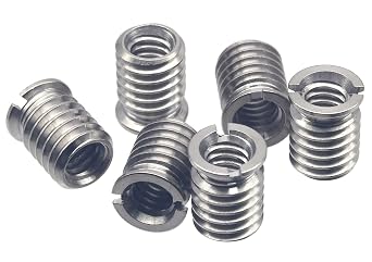Stainless Steel 1/4"-20 Female to 3/8"-16 Male Convert Screw Adapter 6pcs, 12.5mm