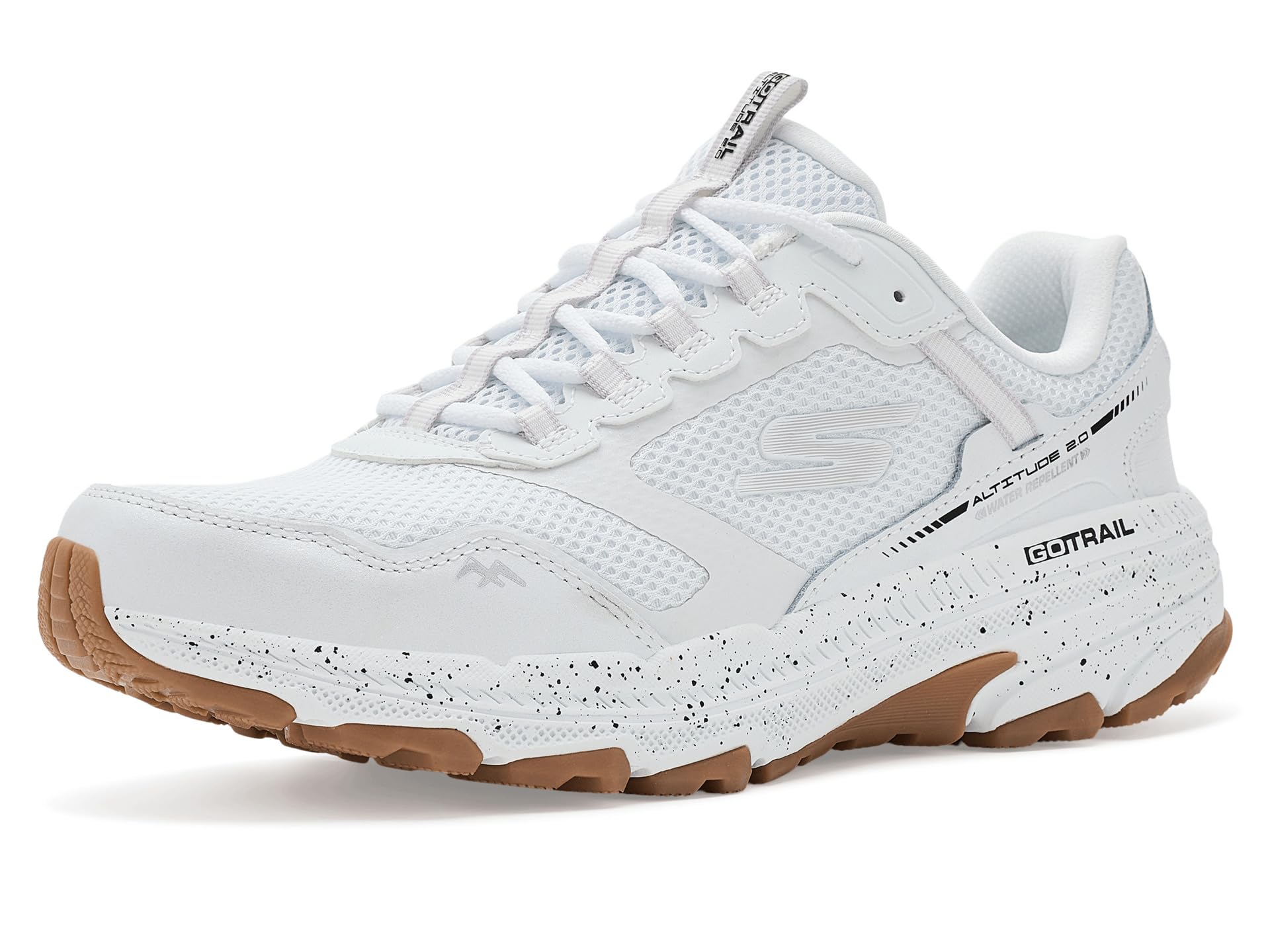Skechers Women's Trail Altitude 2.0 Ravine | Lace-up leather &amp; mesh upper, Skechers Air-Cooled Goga Mat breathable insole with high-rebound cushioning, Water-repellent