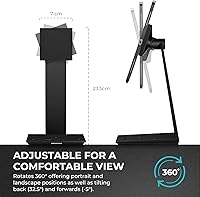 Vista 6 de Pitaka MagEZ Stand: Adjustable iPad Holder with Wireless Charging Base, Compatible with All Tablets & MagEZ Case 2