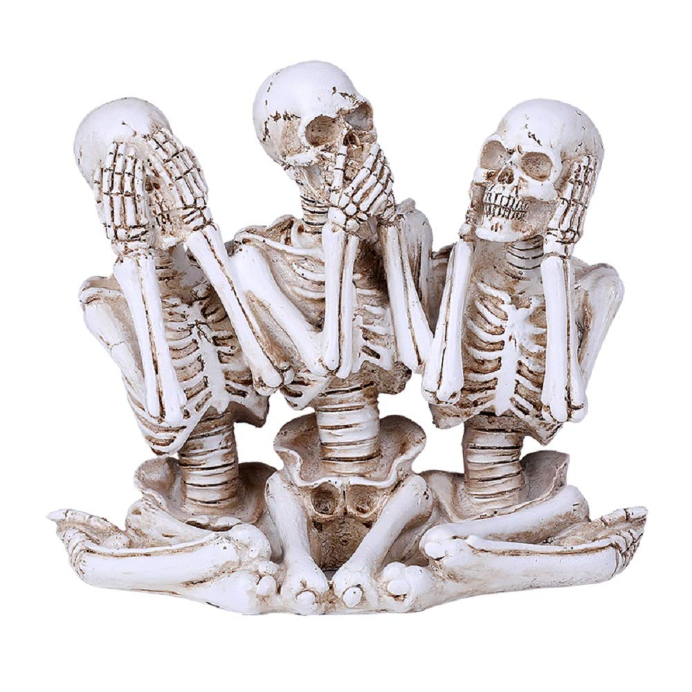Amazon.com: Pacific Giftware Hear See Speak no Evil Skeleton Resin