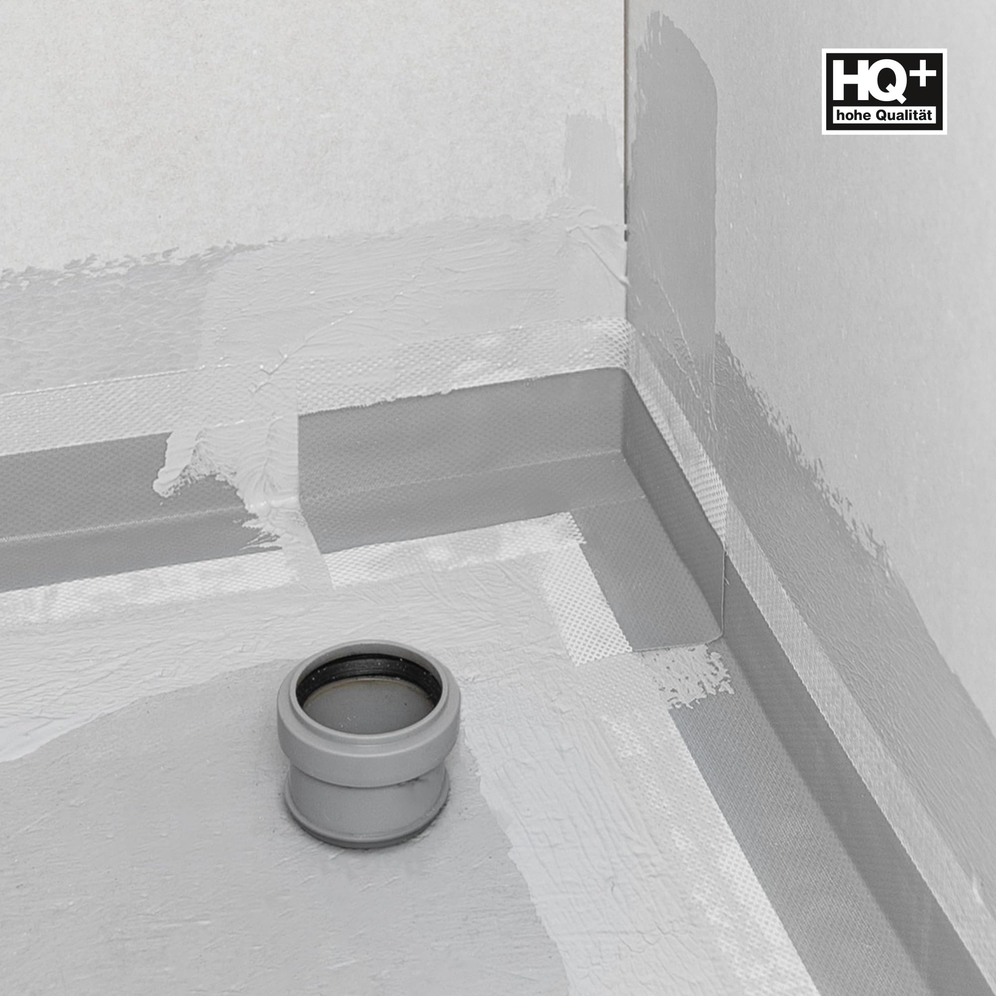 Isolbau Innenecke P2 Grau - 100 Stück - Wasserdichtes Eck-Dichtband für Sanitär, Dusche, Bad, Fliesen, Balkon Eckabdichtung Dichtecke Abdichtung für Innen- & Außenbereich