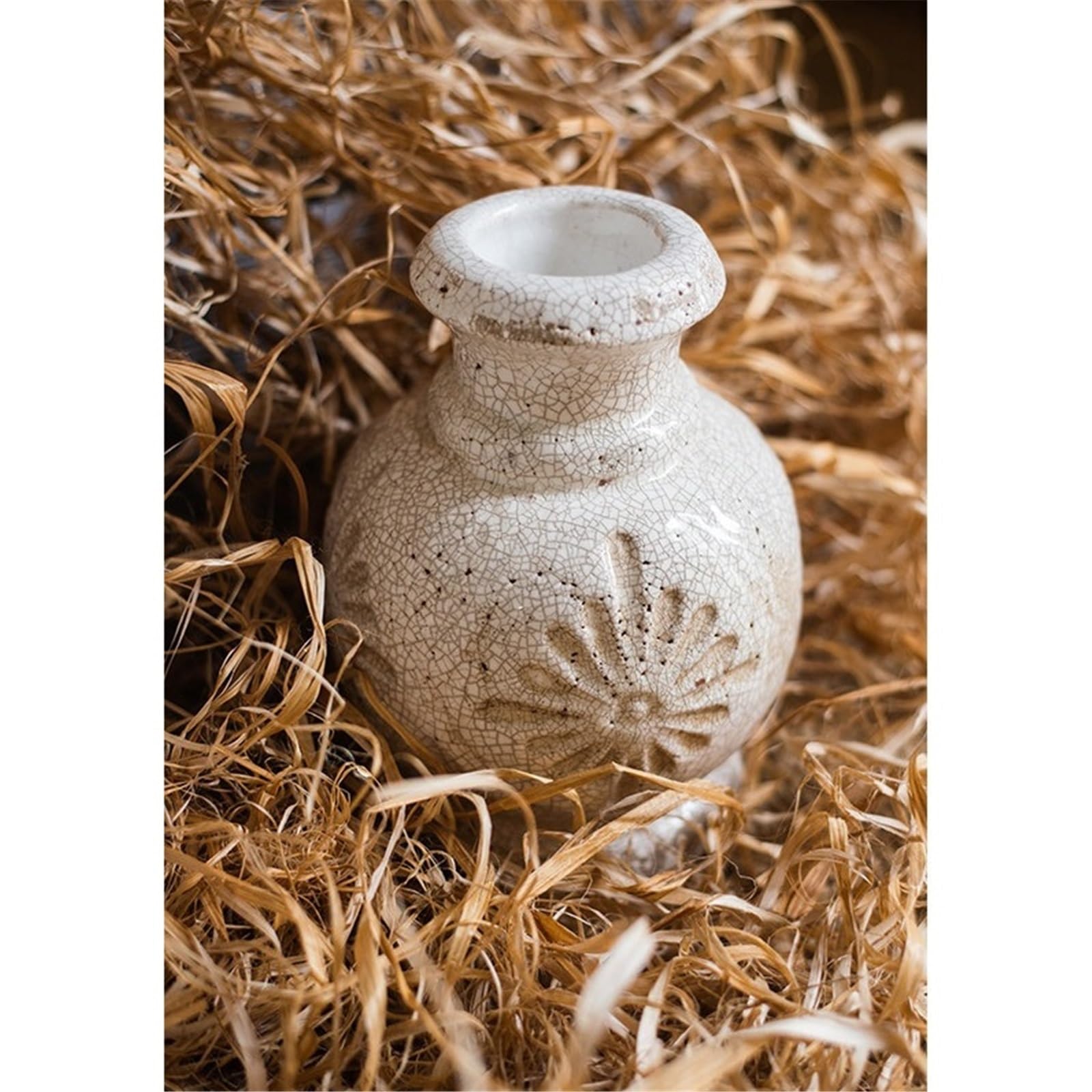 Wazon na kwiaty Vintage wazony ceramiczne dekoracja sztuka antyczny gruby słoik ceramiczny