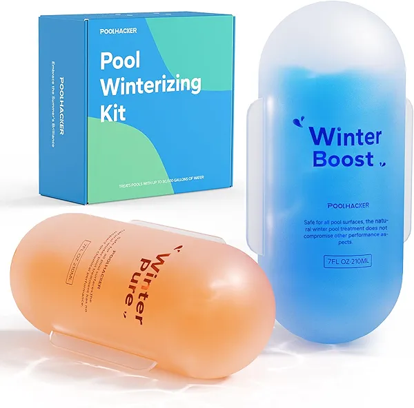 3 in 1 Winter Closing Kit - Pool Winterizing Kit for Above Ground Pool and inground Pools, Easy to Use - Up to 30,000 Gallon