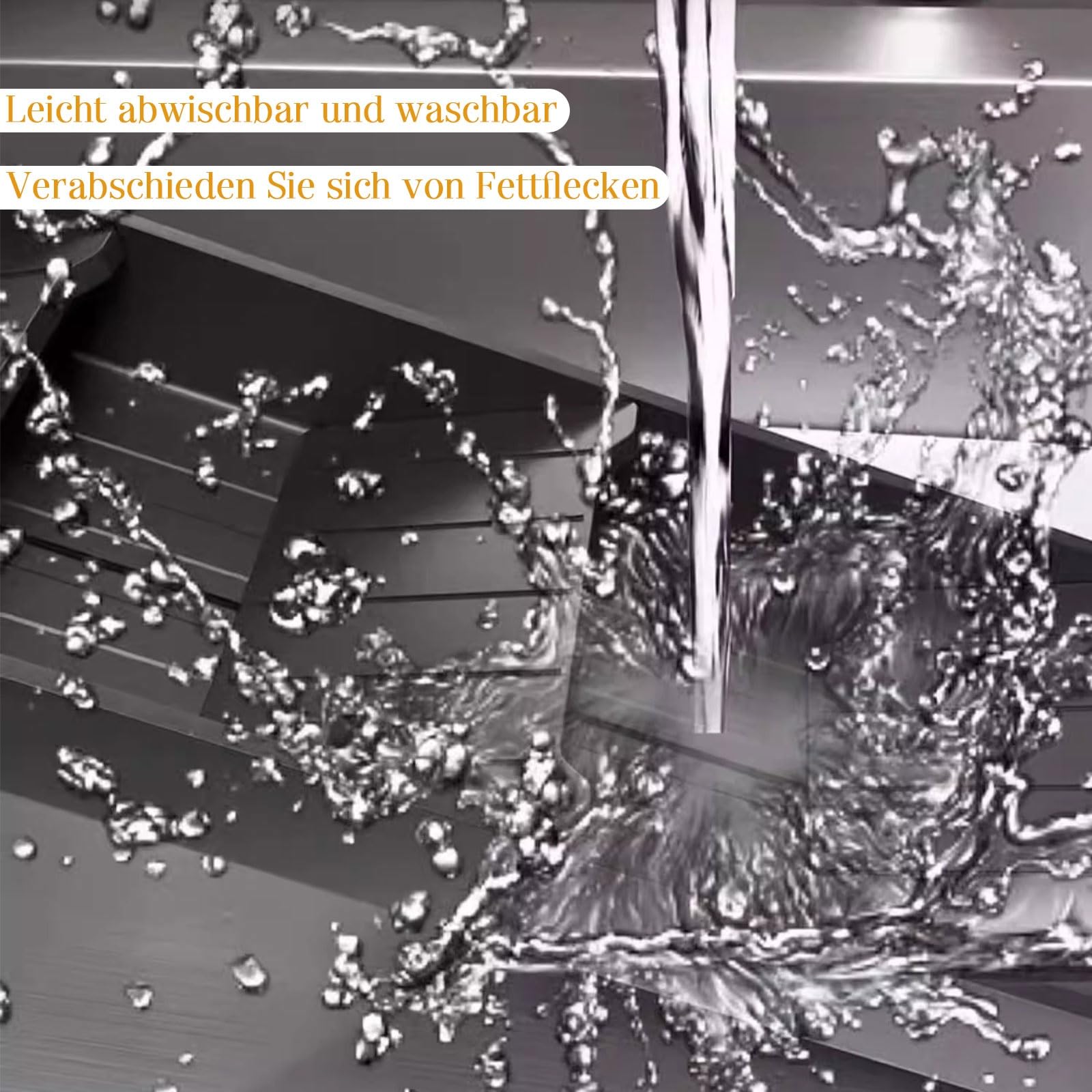 Verstellbarer Besteckkasten für Schubladen – Integrierter Besteckorganizer aus Aluminium, schwarzer, wasserdichter Utensilieneinsatz für die Küche – Fächer zur Aufbewahrung von Löffeln, Gabe