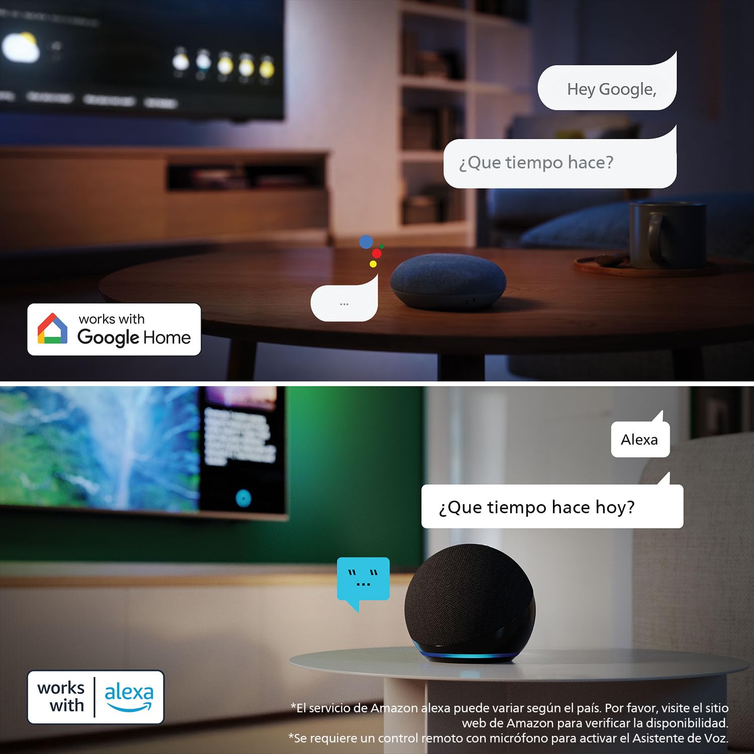 PHILIPS 55MLED820 Mini LED 4K Smart TV - Pantalla de 55 Pulgadas con Motor P5 Picture Engine Ultra HD, Titan OS, Dolby Vision y Sonido Dolby Atmos