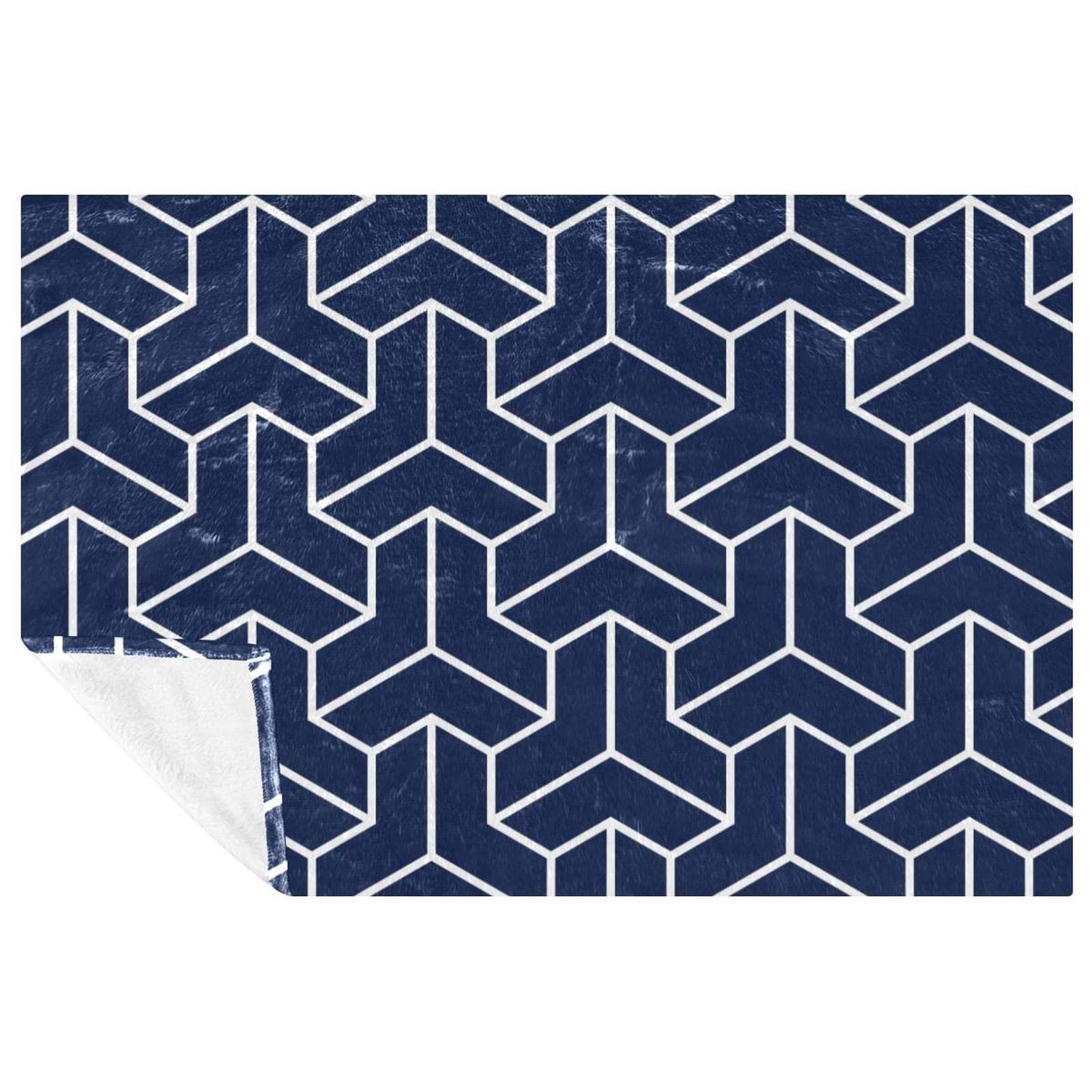 Jeté de lit en porcelaine motif chinois bleu chic plaid haut de gamme canapé lit