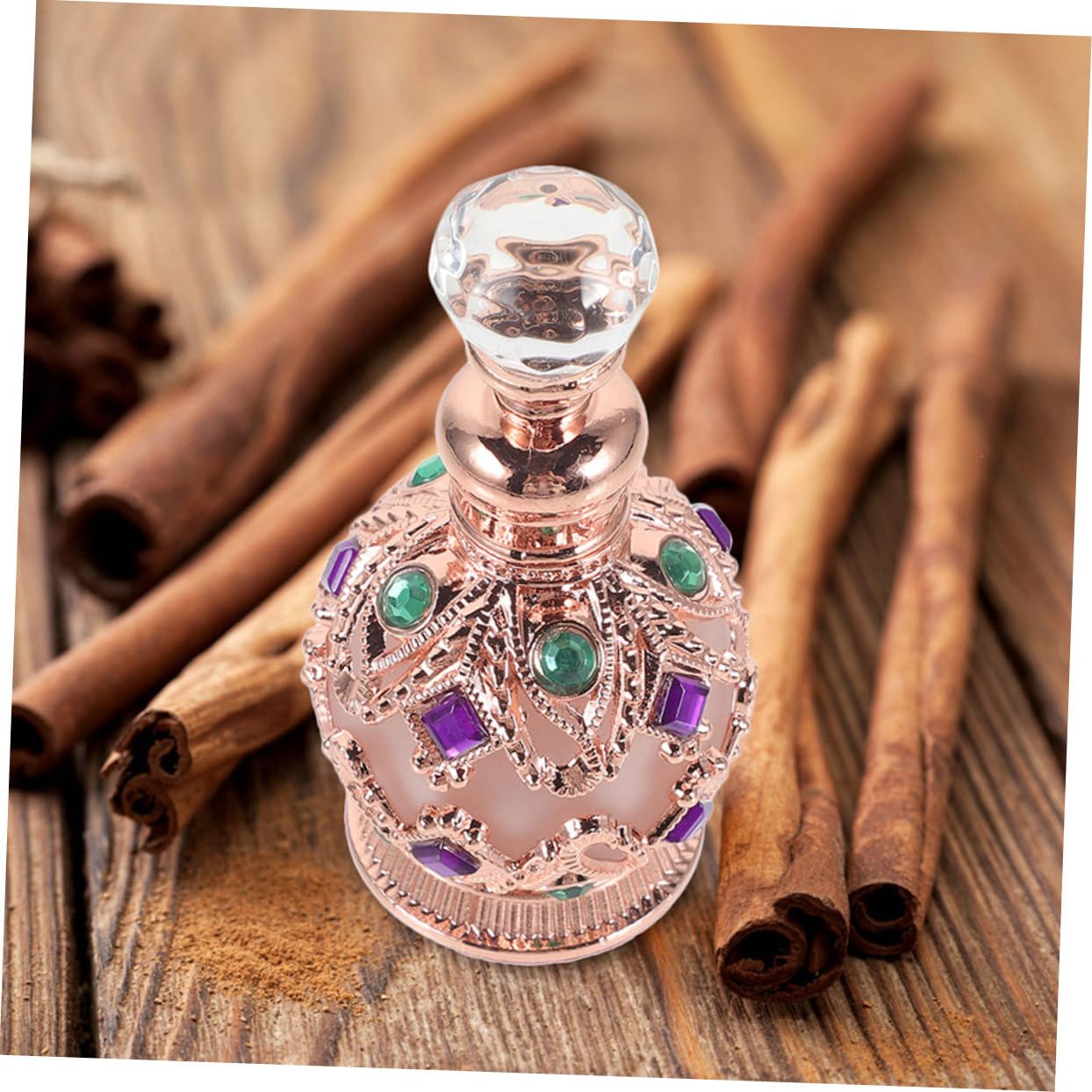FRCOLOR 2pezzi Contenitore Profumo Vuoto in Vetro da Bottiglia per Profumo e Oli Essenziali di Perdite per Viaggi