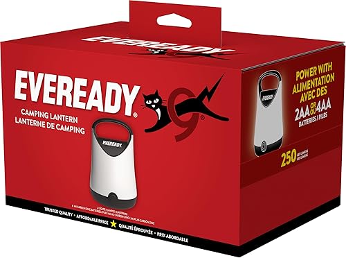 Miniatura 7 de Eveready GPAL411 - Faroles LED compactos, 250 lúmenes, color negro, paquete de 2, linterna pequeña que funciona con 2 pilas AA o 4 AA
