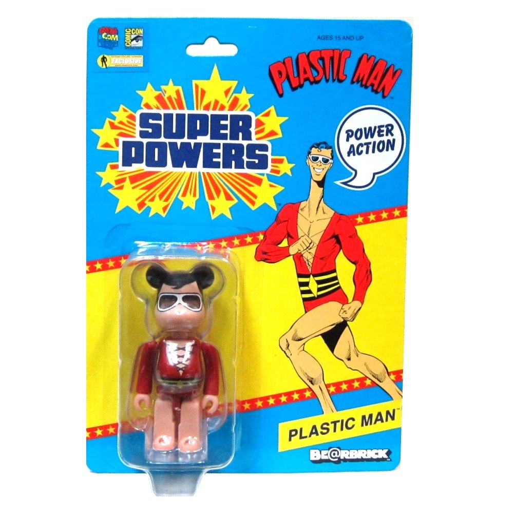 Amazon.com: Plastic Man Be@rbrick Action Figure : Toys & Games