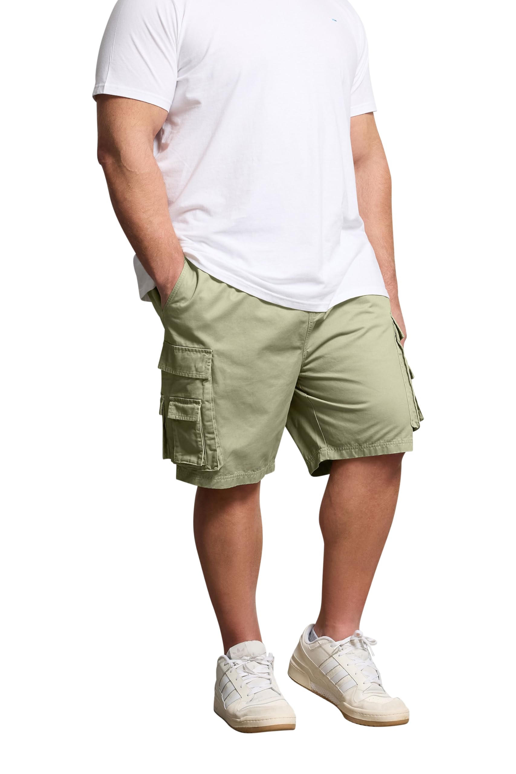 BadRhino Cargo Shorts - Mens - 4XL - Light Green - Cotton
