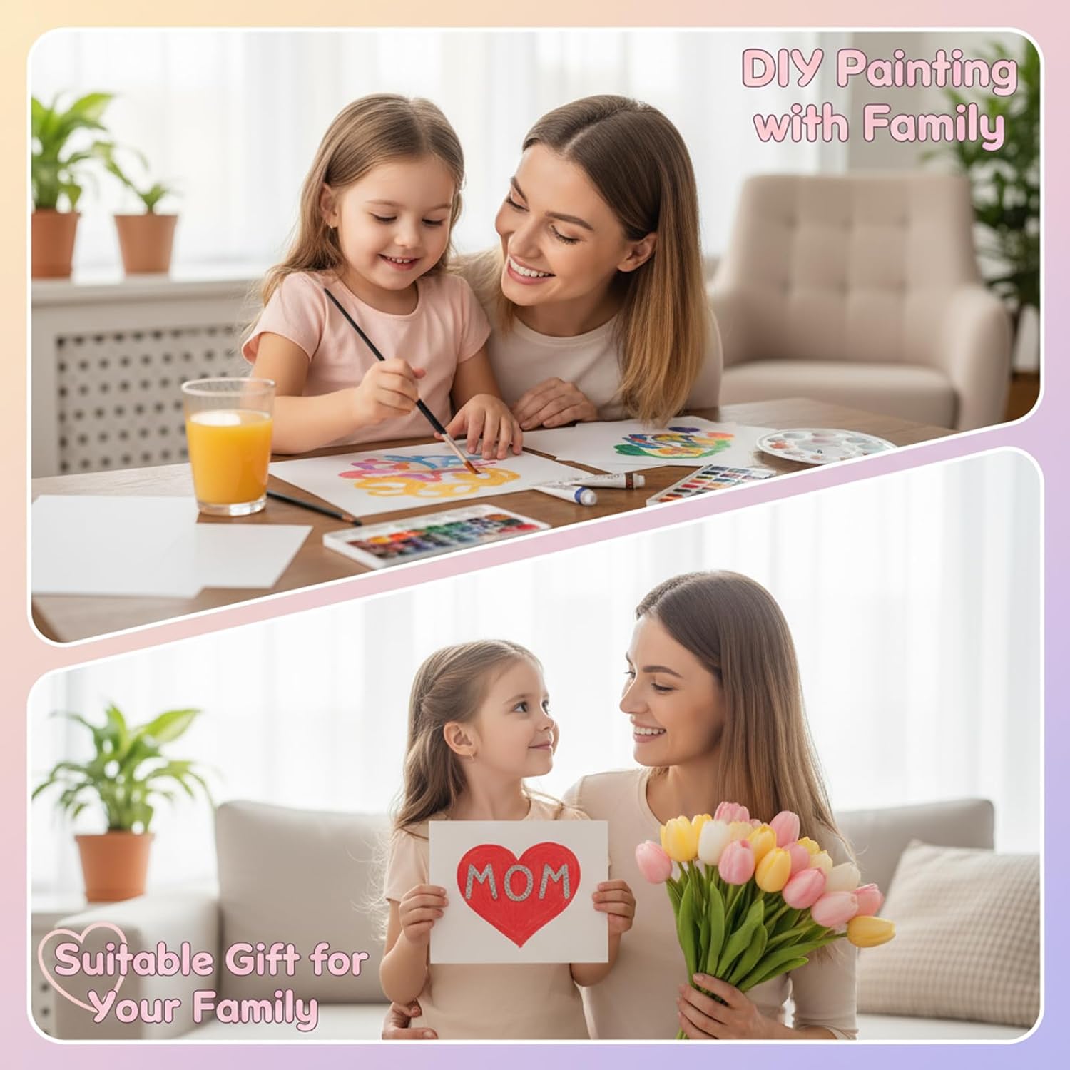 60 Set Watercolor Cards with Envelopes, 140lb/300GSM Cotton Heavyweight Watercolor Paper Cards, 4x6 Inch Foldable Blank Watercolor Postcards and Envelopes DIY Greeting Cards for Wedding Birthday